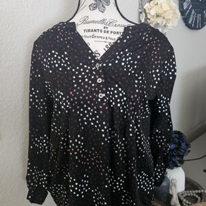NY Collection Patterned Blouse